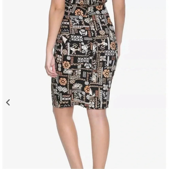 Disney Moana Print Retro Hawaii Wrap Skirt Size Small - Picture 5 of 10
